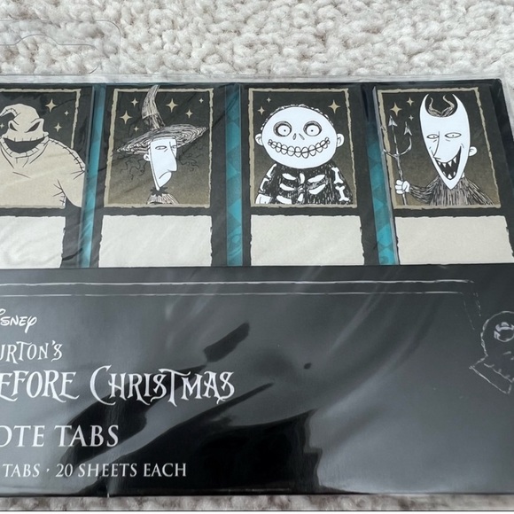 Set of 2 - Disney Tim Burton’s The Nightmare Before Christmas Sticky Note Pads - Picture 3 of 5